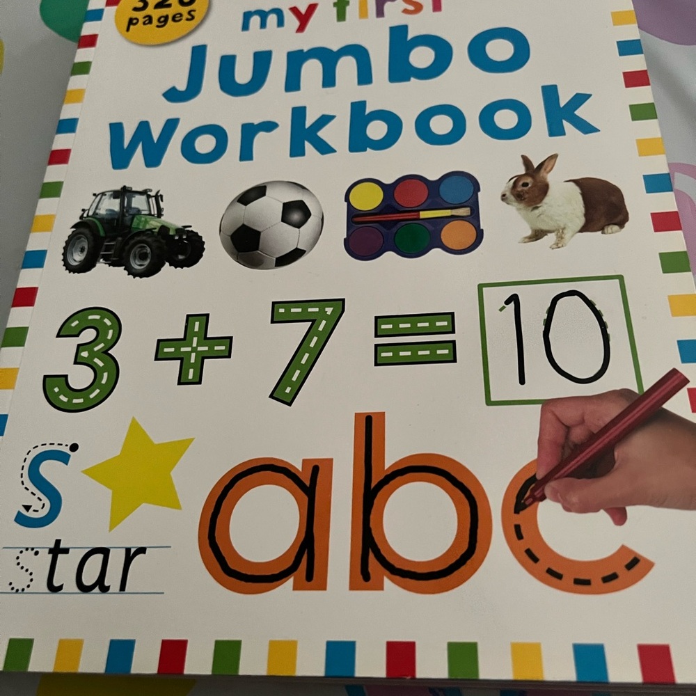 My First Jumbo Workbook - Multicolor Educational Toy